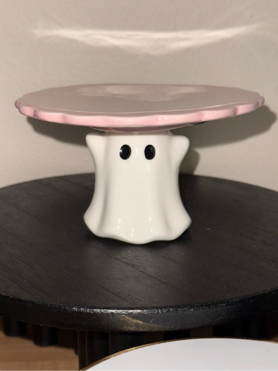 Michaels Other - Ghost Cupcake Stand / Tray Pink & White Halloween